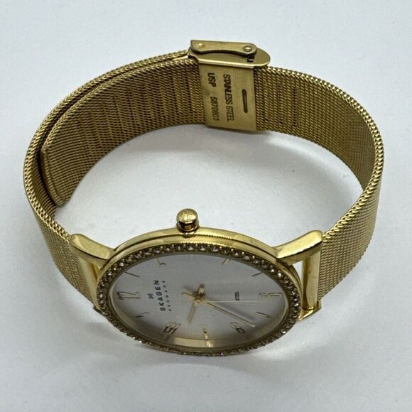 Skagen 922SGG Women's Stainless Steel Mesh Analog Dial Quartz Watch JNA580 - Picture 6 of 11